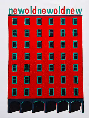 Ko Aarts - Pop Art zeefdruk - newoldnewoldnew - gelimit. oplage (180) - potloodgesigneerd verkauft für € 37!