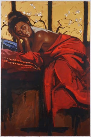 Nico Vrielink - Zeefdruk, Jeane II - Ingelijst (Groot) kopen? Bied vanaf 80!