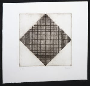 Niet of onleesbaar gesigneerd - Droge naald ets, Vierkant kopen? Bied vanaf 1!
