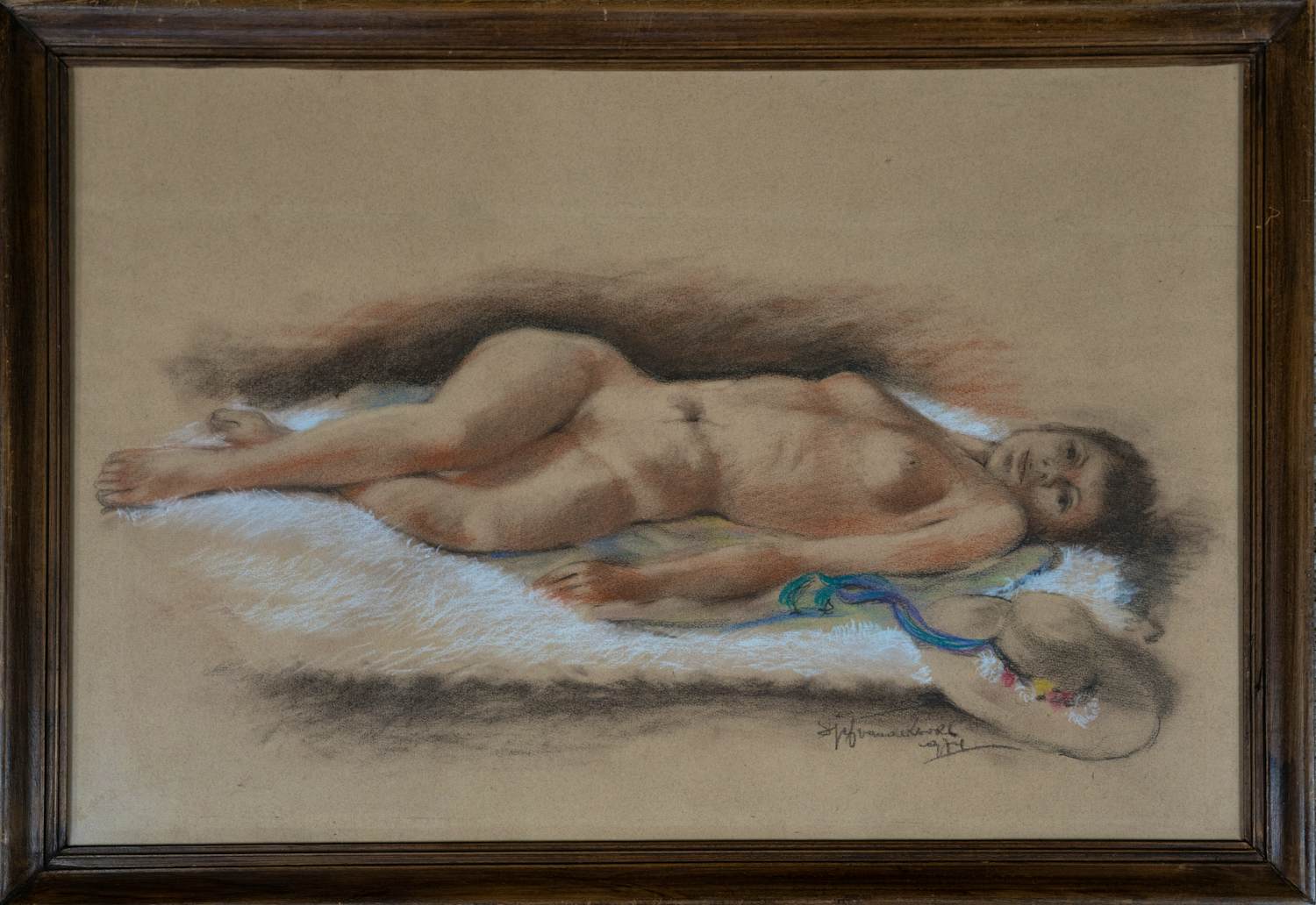 Sjef van der Voort - Liggend naaktmodel kopen? Bied vanaf 150!