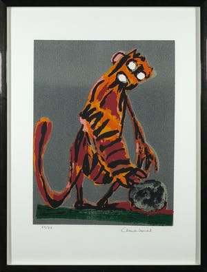 Claude Venard - Terragravure op geschept papier, Zonder titel - Ingelijst kopen? Bied vanaf 50!