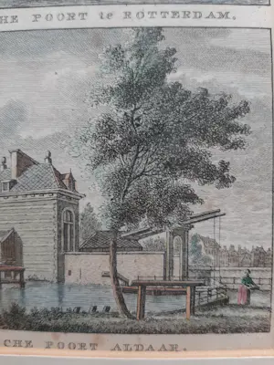 Carel Frederik Bendorp (I) - 1793. Rotterdam. Schiedamsche Poort en Goudsche Poort kaufen? Bieten Sie von 30!