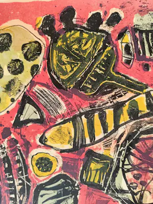 Corneille - "Été Incendiaire" - Zeldzame Antieke Litho uit 1965 kopen? Bied vanaf 599!