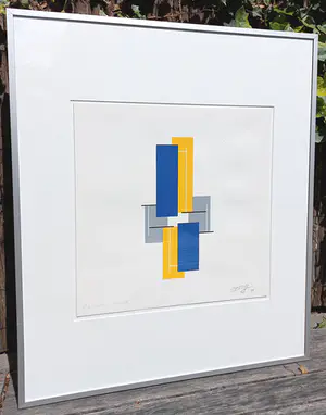 Joost Baljeu - W14, zeefdruk (netjes ingelijst) kopen? Bied vanaf 195!