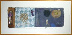 Liesbeth Rahder - Zeefdruk, Zonder titel II - Ingelijst (Groot) verkocht voor € 20!