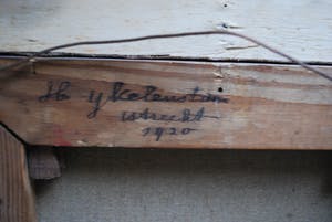 Hendrikus IJkelenstam - Boerderij - olieverf 1920 kopen? Bied vanaf 75!