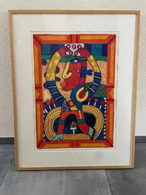 Clemens Briels - Zeefdruk Nr. 194 - The closing of the - Ingelijst kopen? Bied vanaf 150!