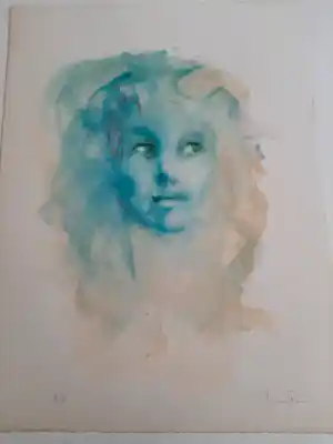 Leonor Fini - Litho, Portret vendu pour 45€ !