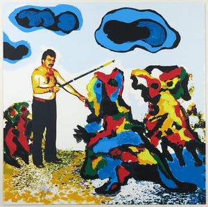 Karel Appel - Zeefdruk, De Tovenaar + Schilderskist! kopen? Bied vanaf 1!