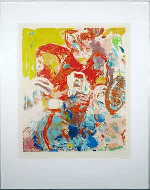 Jan van Diemen - Zeefdruk, American Football, Ingelijst (Groot) verkocht voor € 1!