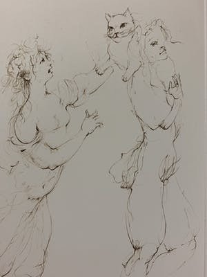 Leonor Fini - Des femmes et le chat kopen? Bied vanaf 25!