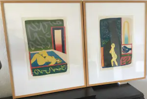 Tom Thijsse - set van 2 prachtige houtsnedes - ingelijst kopen? Bied vanaf 85!