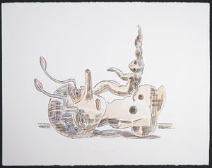 Arie van Geest - Aquarel, Liggende vrouw met kind kopen? Bied vanaf 100!