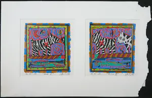 Eric Toebosch - Twee zeefdrukken kopen? Bied vanaf 1!