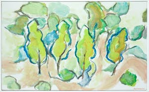 Paul Overhaus - Olieverf op doek, Bomen Portugal II - Ingelijst kopen? Bied vanaf 70!