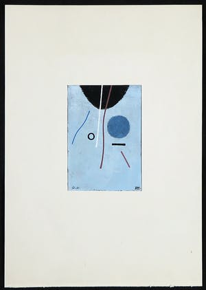 Leon Savelsberg - Gouache op papier, Zonder titel kopen? Bied vanaf 1!