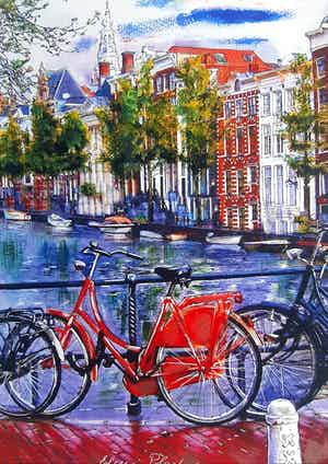 Elena Polyakova - Amsterdamse gracht verkocht voor € 45!