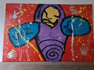 Espen Hagen - V12 - gemengde techniek - doek - 2007 - gesigneerd kopen? Bied vanaf 1!