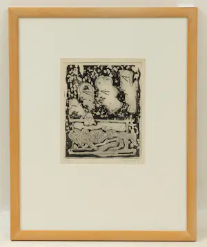 Lucebert - Paradise (1981) – Gesigneerde ets – 20/30 – Ingelijst kopen? Bied vanaf 300!