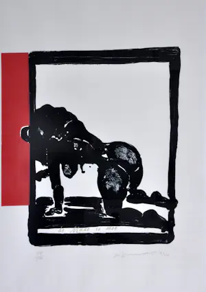 Marlene Dumas - De muze is moe - Zeefdruk - Gesigneerd - 89x62 cm - 1994 kopen? Bied vanaf 1250!