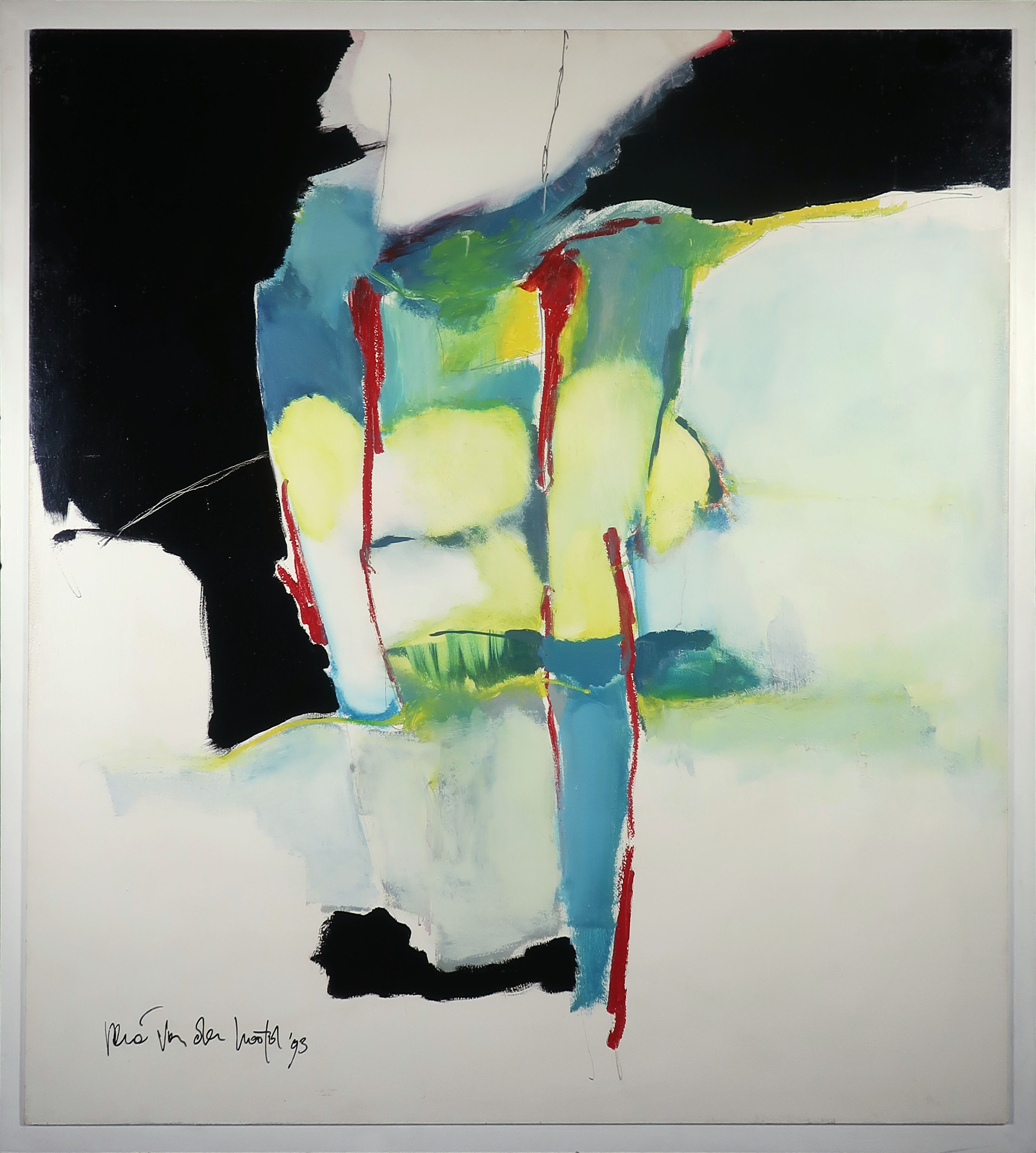 Rene van der Hoofd - Gemengde techniek op board, Op het eerste gezicht - Ingelijst (Groot) kopen? Bied vanaf 70!