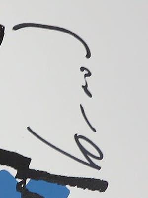 Herman Brood - Zeefdruk, Of je bij God was kopen? Bied vanaf 80!