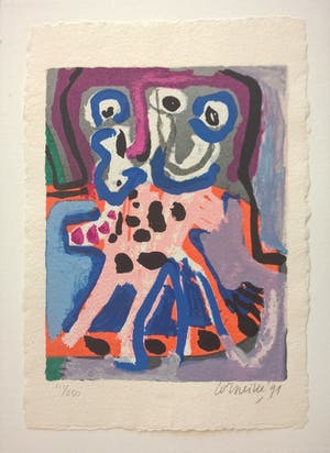 Corneille - 5 gesigneerde zeefdrukken en 5 gedichten van Bert Schierbeek kopen? Bied vanaf 775!