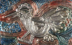 Corneille - Beschilderde zilveren plaquette, Z.T. Vogel kopen? Bied vanaf 350!