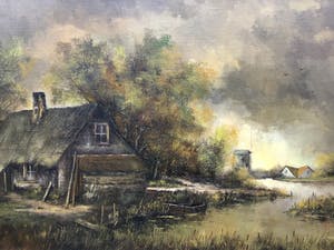 Niet of onleesbaar gesigneerd - Aan het water. kopen? Bied vanaf 1!