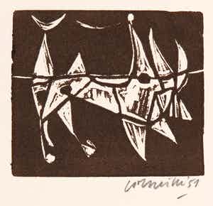 Corneille - Litho, Zonder titel verkocht voor € 1!