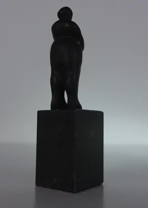 Jan Pieter Leeuwenburgh - Set van drie bronzen beeldjes, Hardloper, Worstelaars en Zwanger kopen? Bied vanaf 300!