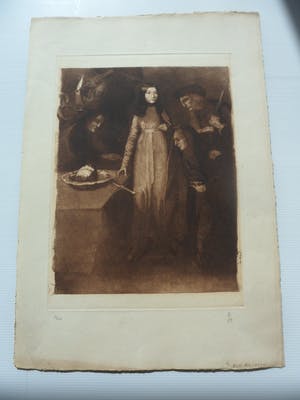 Albert Van Holsbeek - Ets, zonder titel. kopen? Bied vanaf 30!