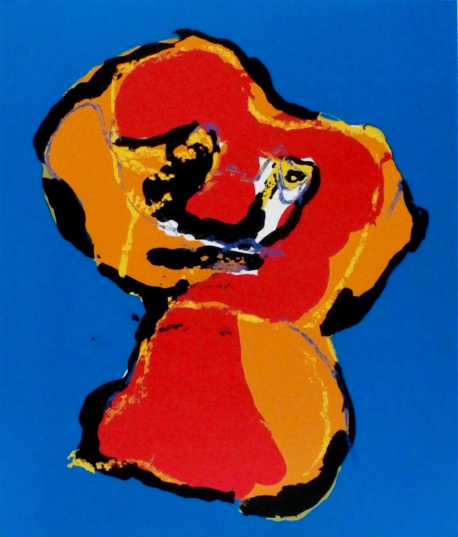 Karel Appel - Kleurenzeefdruk uit 1976 Ongesigneerd. kopen? Bied vanaf 145!