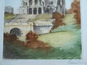 Niet of onleesbaar gesigneerd - Ets , “Sacre Coeur, Parijs” – gesigneerd kopen? Bied vanaf 10!