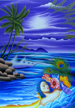 Paul van Groningen - Peacock feather verkocht voor € 195!