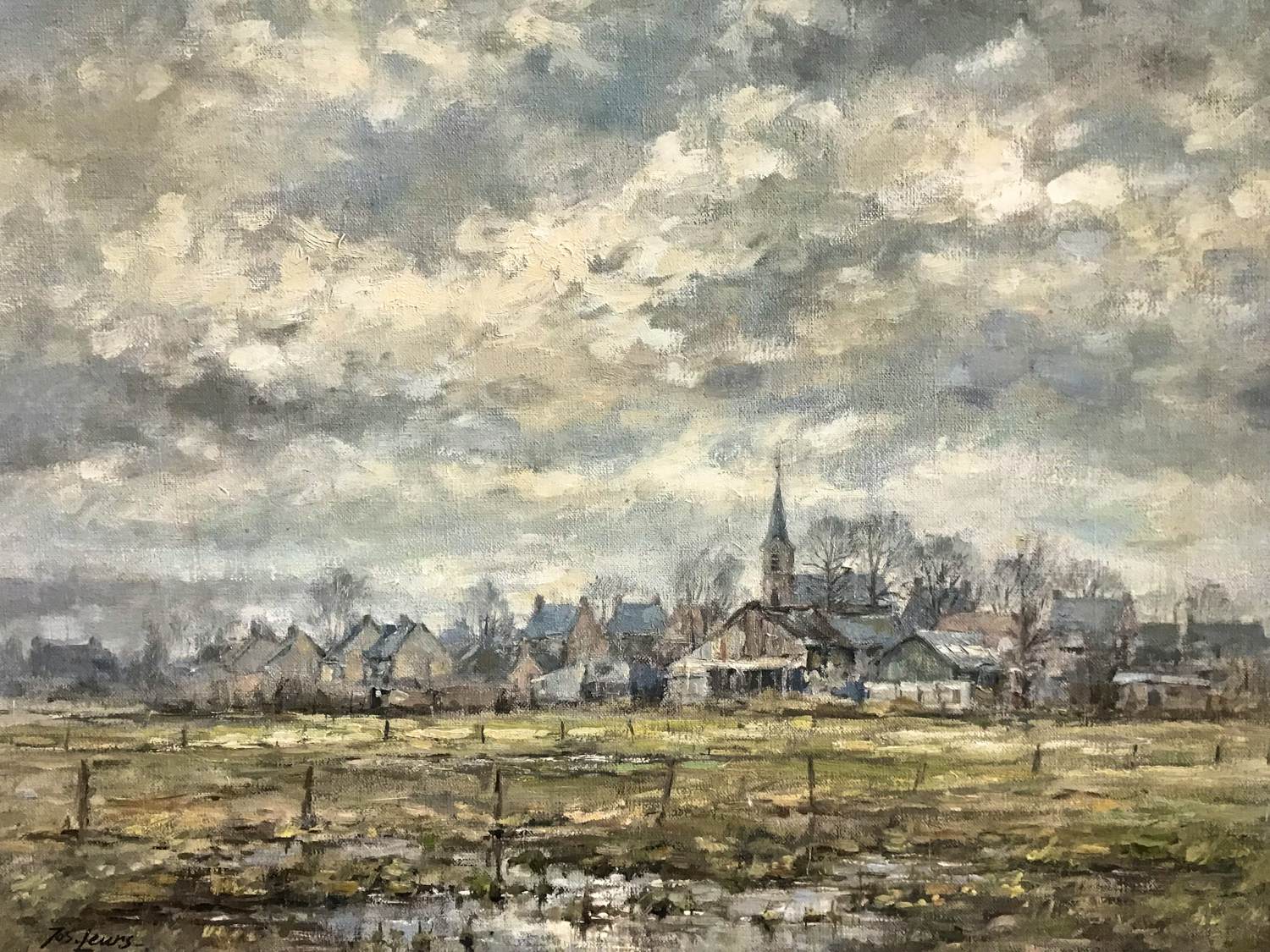 Jos Leurs - Dorpje Hulsel bij Eindhoven. kopen? Bied vanaf 425!