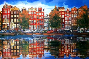 Elena Polyakova - Een gracht in Amsterdam kopen? Bied vanaf 65!