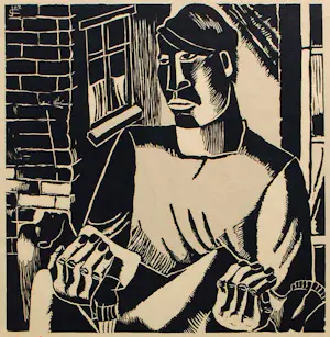 Jozef Cantre - Affiche (houtsnede) 'De Schoone Voleinding', 1932 kopen? Bied vanaf 250!