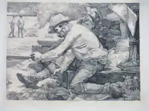Johannes Josephus Aarts - Arbeider - Kopergravure kopen? Bied vanaf 55!