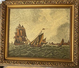 Niet of onleesbaar gesigneerd - Hollandse school - zee kopen? Bied vanaf 1!