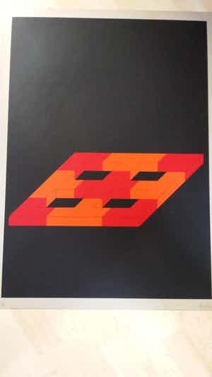 Erwin Heerich - o.T., Siebdruck verkocht voor € 110!