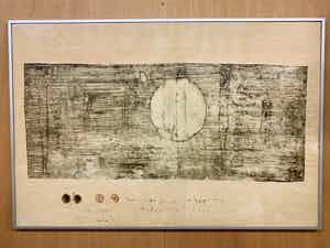 Anton Heyboer - 1977 - zeldzame Grote ets van Anton Heyboer - "Hurt" - GESIGNEERD. verkocht voor € 675!