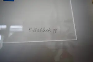 Klaas Gubbels - Litho - Rode kan op blauwe tafel Nr.94 - Geheel nieuw ingelijst kopen? Bied vanaf 550!