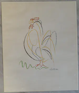 Pablo Picasso - Der Hahn, Litho kopen? Bied vanaf 40!