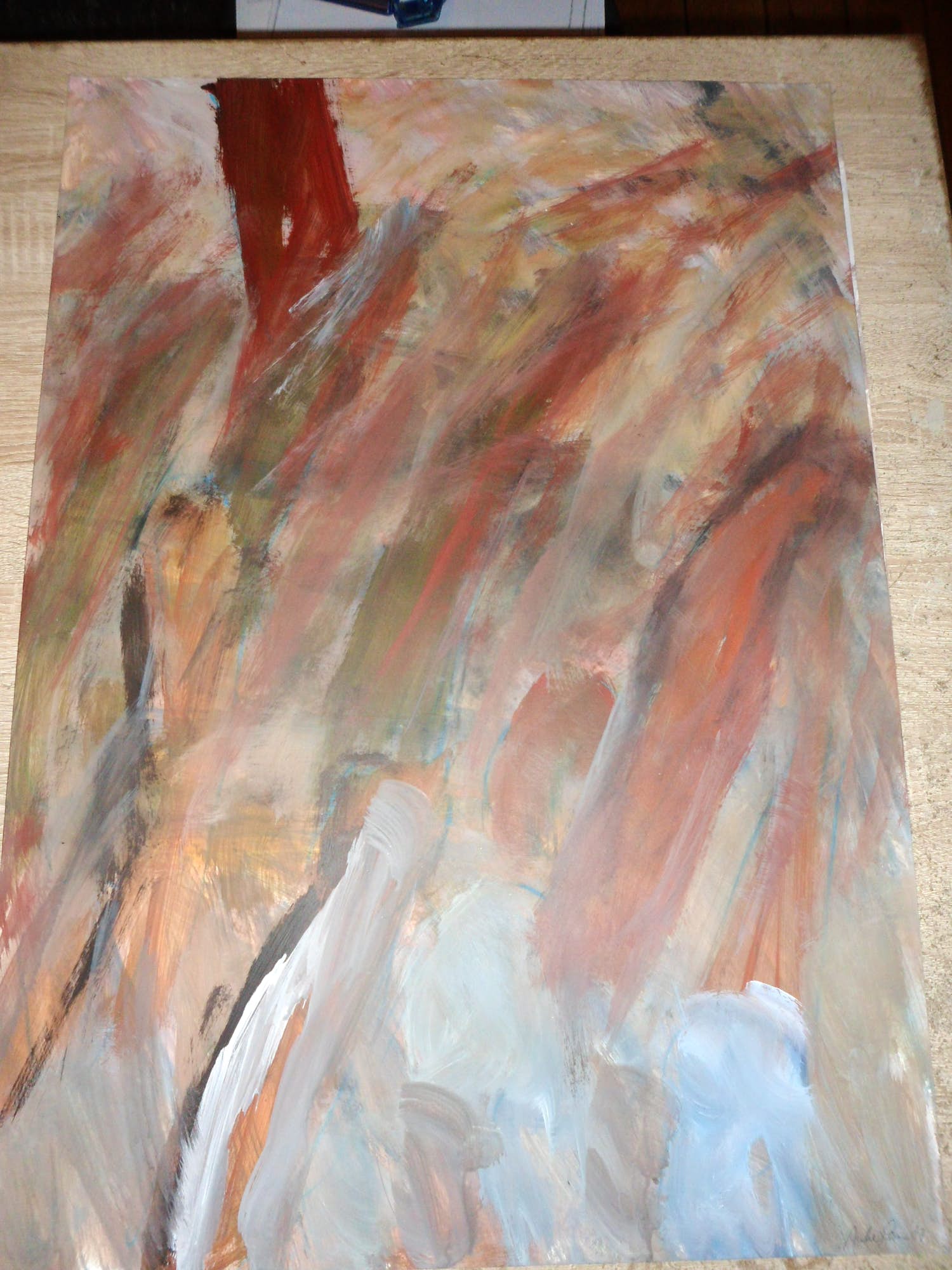 Anke Land - Acryl op papier, zonder titel. kopen? Bied vanaf 25!