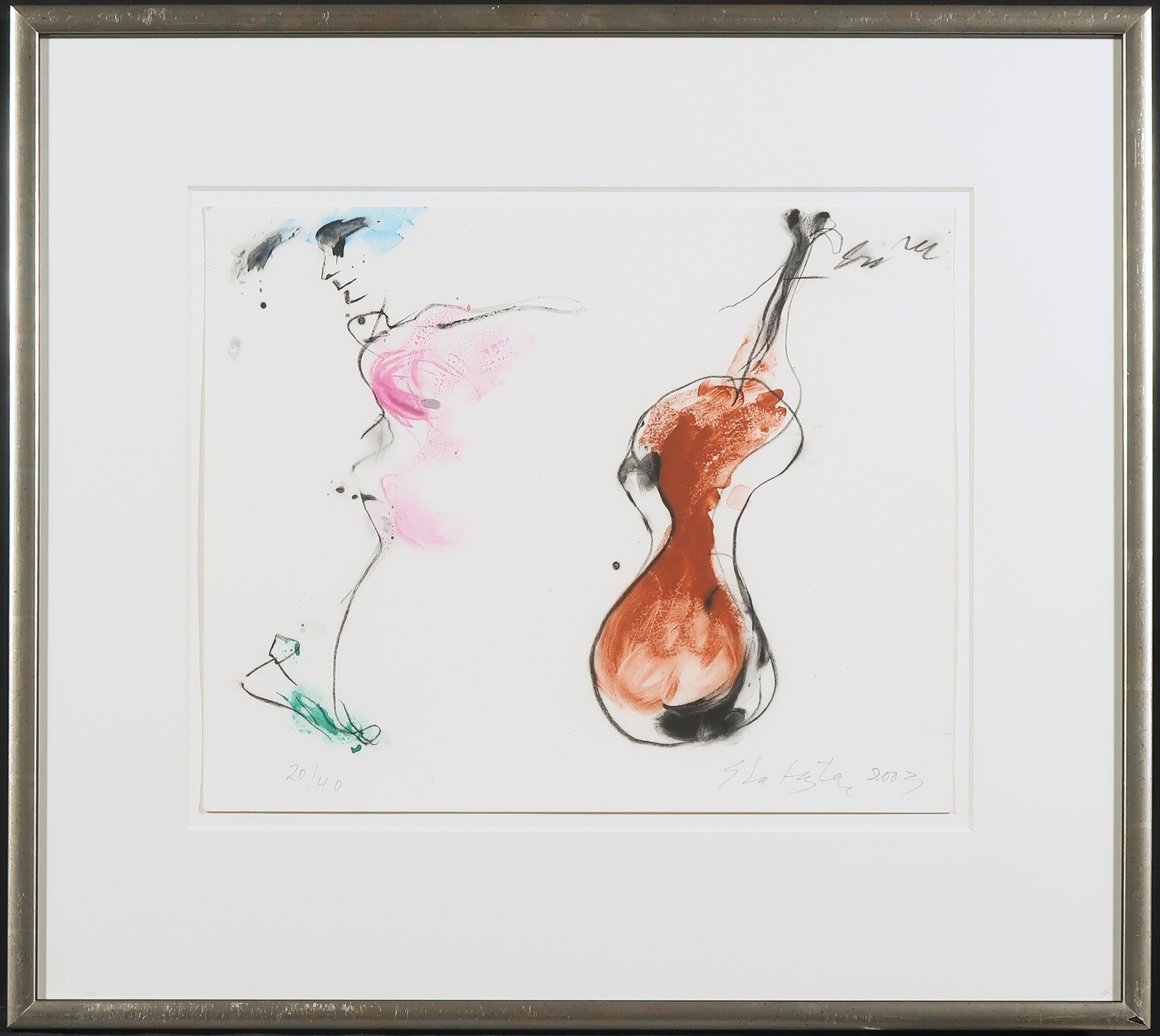 Ger Lataster - Zeefdruk, Zonder titel II - Ingelijst kopen? Bied vanaf 150!