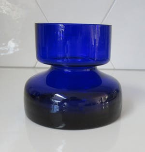 Holmegaard - Cobalt blauw sixties vaasje kopen? Bied vanaf 28!