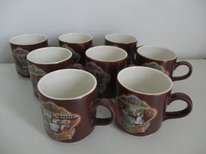 Villeroy en Boch - 8 stuks vintage mokken / Douwe Egberts kopen? Bied vanaf 50!