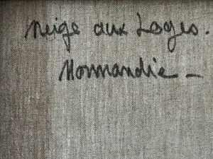 Francois Franc - “NEIGE AUX LOGES” NORMANDIË kopen? Bied vanaf 150!