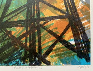 Bob Kemper - kleurenzeefdruk | 'Brandtoren II' | 1988 kopen? Bied vanaf 50!